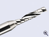 F113: Single flute cutter, polished chipflute